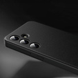 Etui do Samsung Galaxy A56 5G – skórzane z okienkiem Smart View i kieszenią na kartę, czarne