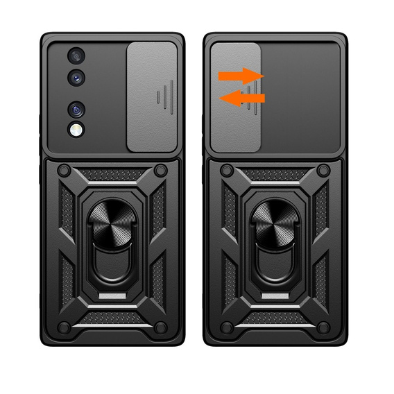 Etui pancerne do Honor 70 5G, CamShield Slide, czarne