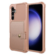 Etui do Samsung Galaxy S23 FE, Card Holder Kickstand, różowe