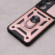 Etui pancerne do Oppo A98 5G, CamShield Slide, różowe rose gold