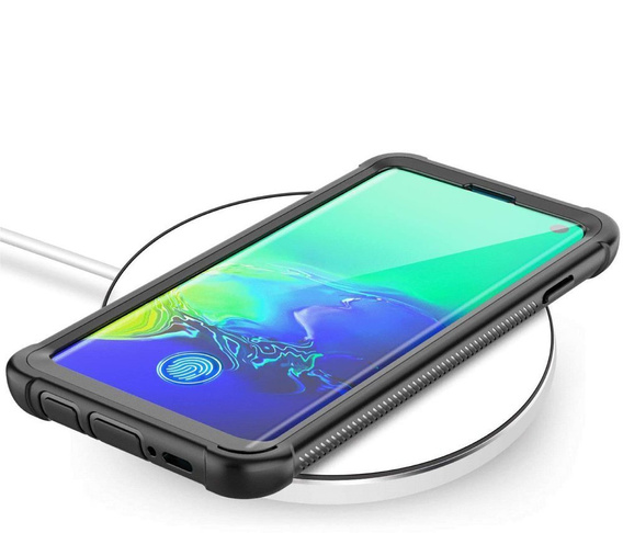 Etui Shockproof do Samsung Galaxy S10+ Plus, bez folii, czarne