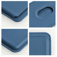 Magnetyczny portfel na karty Leather Mag Wallet – kompatybilny z MagSafe - niebieski
