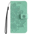 Etui z klapką do Xiaomi Redmi 13C / Poco C65, Mandala, zielone