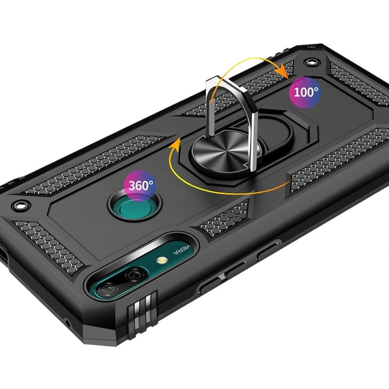 Etui pancerne do Huawei P Smart Z, Nox Case Ring, czarne