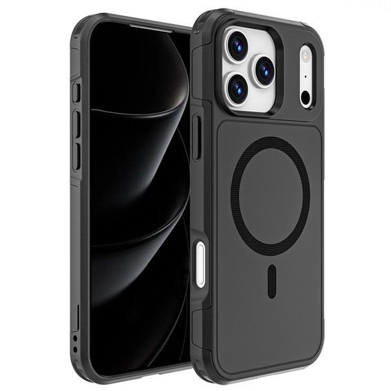 Etui MagForce do iPhone 17 Pro Max, do MagSafe, pancerne, czarne