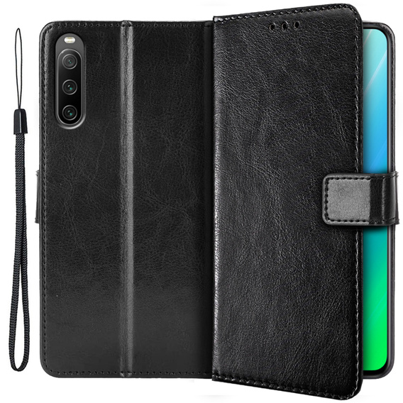 Etui z klapką do Sony Xperia 10 IV, Wallet, czarne