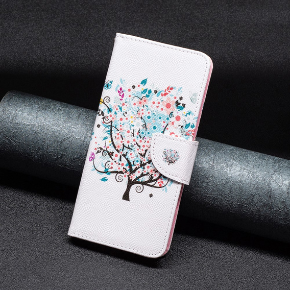 Etui z klapką do Xiaomi Redmi 12 4G, Wallet, Colorful Tree białe