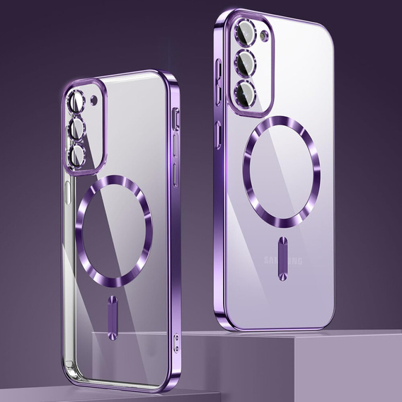 Etui do Samsung Galaxy S23, Electro MagSafe, fioletowe + Szkło na ekran