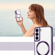 Etui do Samsung Galaxy S22, Electro MagSafe, fioletowe + Szkło na ekran