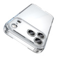 Etui silikonowe do iPhone 17 Pro Max, z twardym tyłem, transparentne