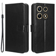 Etui z klapką do Infinix Note 30 Pro 4G, Crazy Horse Wallet, czarne