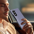 Etui z klapką do Samsung Z Fold5 5G, Smart View Wallet, lawendowe