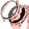 2w1 Etui + Szkło Hartowane do Samsung Galaxy Watch 6 44mm, Różowe