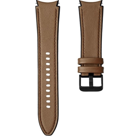 Pasek Skórzany do Samsung Galaxy Watch 4/5/6 40/42/43/44/45/46/47mm, Brązowy