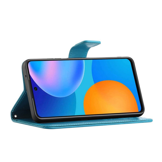 Etui z klapką do Xiaomi Redmi Note 10 5G / Poco M3 Pro 4G/5G, Butterfly, niebieskie