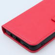 Etui z klapką do Motorola Moto G54 5G, Crazy Horse Wallet, czerwone