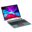 Etui z klawiaturą do iPad Air 10.9" 2022/2020 (5/4 gen.), TouchPad Pen Slot, zielone