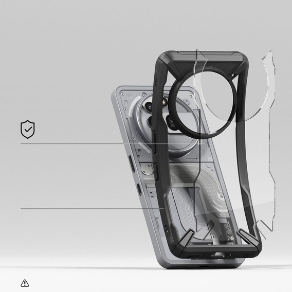 Etui Ringke do Nothing Phone 3a Pro, Fusion X, Czarne
