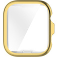 2w1 Etui silikonowe z osłoną ekranu do Huawei Watch Fit 4 – lekka ochrona wyświetlacza i boków - złote