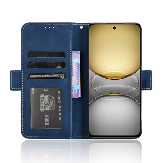 Etui z klapką do Realme 14X / Realme C75, Card Slot, granatowe