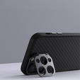 Etui NILLKIN do iPhone 15 Pro, CamShield Carbon Case, czarne