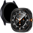 2w1 Etui + Szkło Hartowane do Samsung Galaxy Watch 7 40mm, Czarne