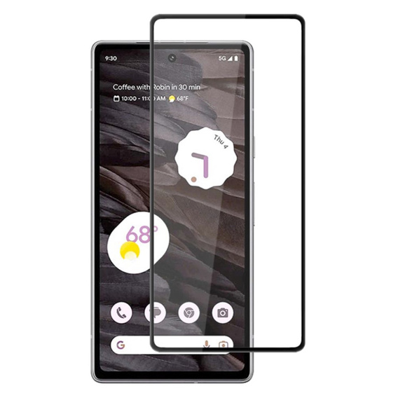 Szkło Hartowane Mocolo Full Glue do Google Pixel 8A, czarna ramka