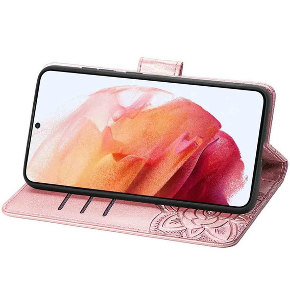 Etui z klapką do Oppo Reno 12, Mandala, różowe
