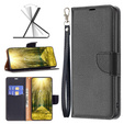 Etui z klapką do Xiaomi Redmi 13C / Poco C65, Wallet Litchi Leather, czarne