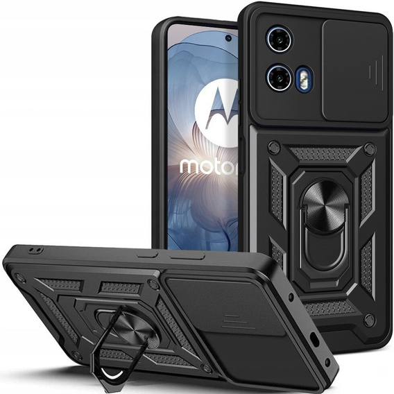 Etui pancerne Tech-Protect do Motorola Moto G24 / G24 Power / G04, CamShield Pro, czarne