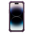 Etui pancerne do iPhone 14 Pro Max, Dexnor Full Body, fioletowe