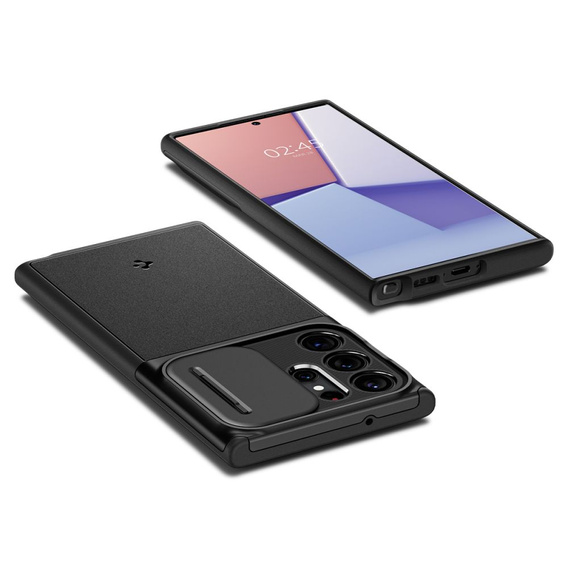 Spigen Optik Armor czarne etui do Samsung Galaxy S23 Ultra