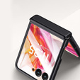 Etui do Motorola Razr 50 Ultra, PC Case, ze szkłem, czarne
