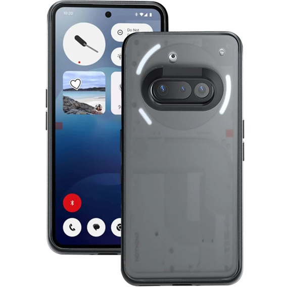 Etui do Nothing Phone 3A, Fusion Hybrid, przezroczyste / czarne