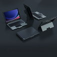 Etui z klawiaturą do Galaxy Tab S9+, NILLKIN Bumper Pen Slot, czarne