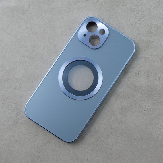 Etui do iPhone 13, Dual Glass, do Magsafe, niebieskie