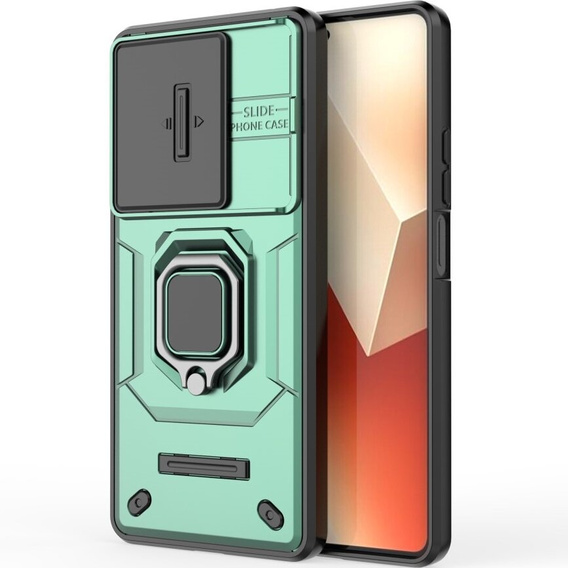 Etui KickStand Camera Lens do Xiaomi Redmi Note 13 5G, zielone