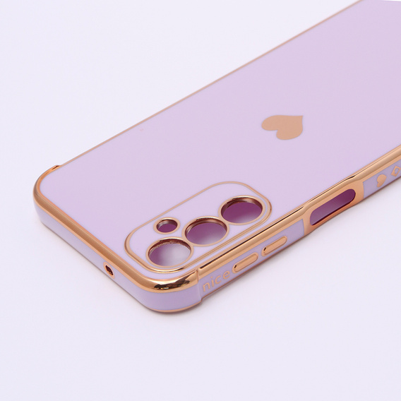 Etui do Samsung Galaxy A14 4G/5G, Electro heart, fioletowe