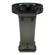 Pasek silikonowy do Samsung Galaxy Watch 4/5/6/7/FE 40/42/43/44/45/46/47mm, Zielony / czarna klamra