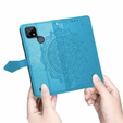 Etui z klapką do Realme C21, Mandala, niebieskie