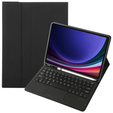 Etui z klawiaturą do Samsung Galaxy Tab S9, Leather Pen Slot TouchPad, czarne