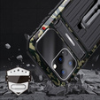 Etui pancerne do iPhone 14 Pro, Metal Hybrid, kamuflaż