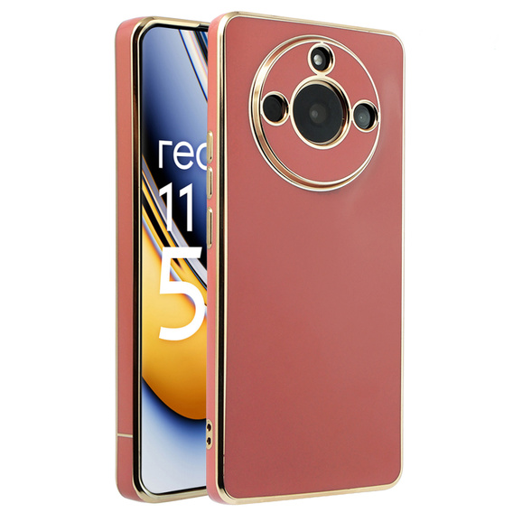 Etui do Realme 11 Pro 5G / Pro+ 5G, Glamour CamShield, czerwone