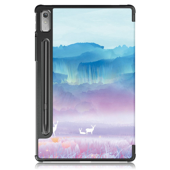Etui do Lenovo Tab P11 Pro Gen 2 TB132FU TB132XU 11.2", Smartcase z miejscem na rysik, deer in mountains