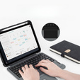 Etui z klawiaturą do iPad 11" 2025 A16 (11 gen.) / iPad 10.9" 2022 (10 gen.), NILLKIN Bumper Pen Slot, czarne