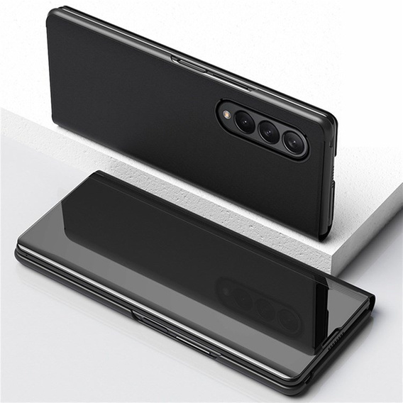 Etui do Samsung Galaxy Z Fold 4 5G, Clear View, czarne