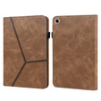 Etui do Samsung Galaxy Tab A9+, Classic, z miejscem na rysik, brązowe