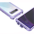 Etui do Samsung Galaxy S10 Plus, Dexnor Full Body Rugged, przezroczyste / fioletowe