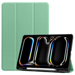 Etui do iPad Pro 13" 2024 (7 gen.), Smartcase z miejscem na rysik, zielone