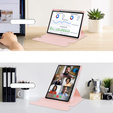 Etui z klawiaturą do Lenovo Tab M11, Rotary 360° Leather, różowe
